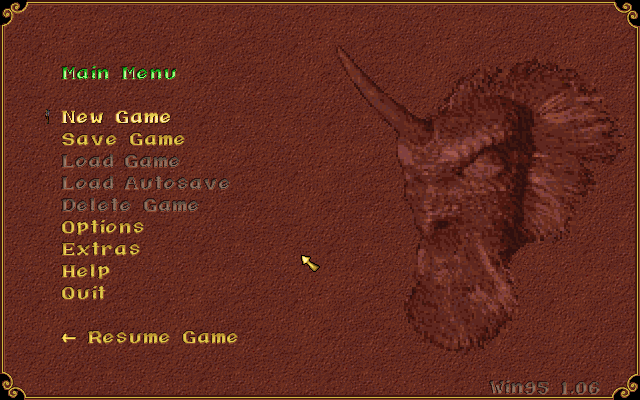 Lands of Lore: Guardians of Destiny (Windows) screenshot: Main Menu