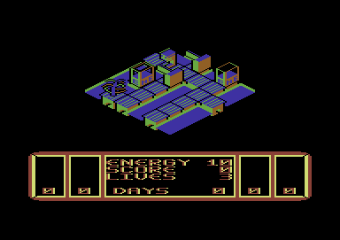 S.O.S. (Commodore 64) screenshot: Starting location