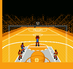 Roundball: 2-On-2 Challenge (NES) screenshot: Made the basket