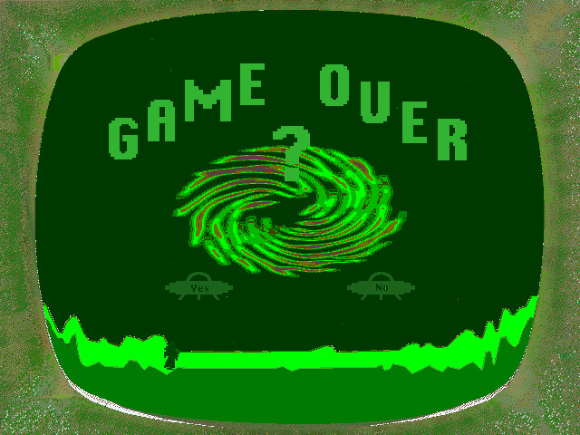 The Time Warp of Dr. Brain (Windows) screenshot: Game Over