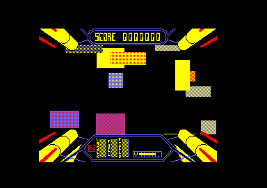 Starstrike II (Amstrad CPC) screenshot: Warping