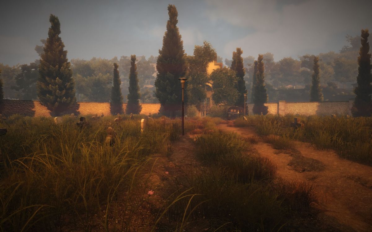 The Town of Light (Windows) screenshot: At a graveyard