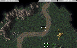 Command & Conquer: The Covert Operations (DOS) screenshot: Another mission starts you with only a Stealth Tank...