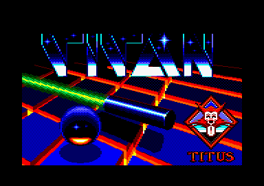 Titan (Amstrad CPC) screenshot: Title screen