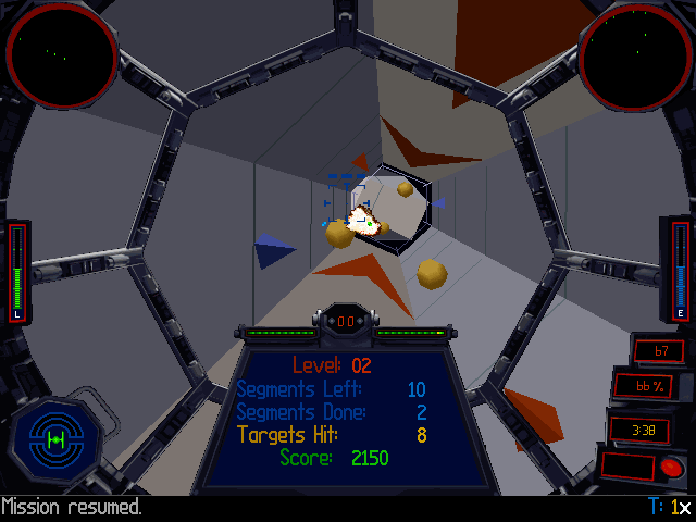 Star Wars: TIE Fighter - Collector's CD-ROM (DOS) screenshot: The collector's edition has 640x480 resolution support