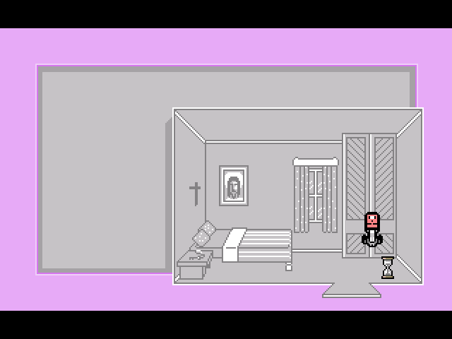 This Game (Windows) screenshot: Trying to open the closet in the bedroom