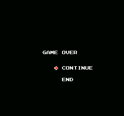 The Lone Ranger (NES) screenshot: Game over