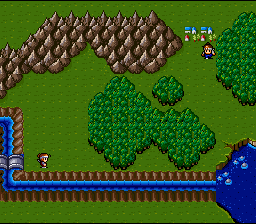 Super Ninja Boy (SNES) screenshot: Overworld map