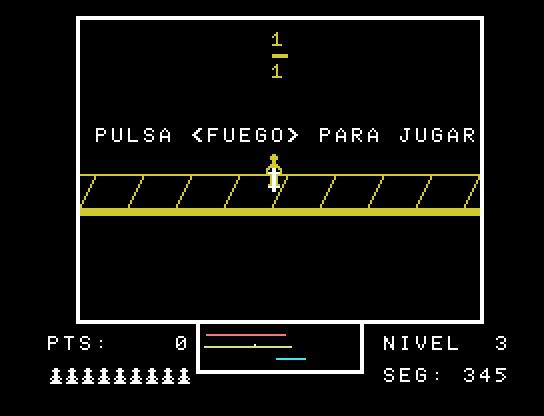 Fraction Fever (MSX) screenshot: Demo mode