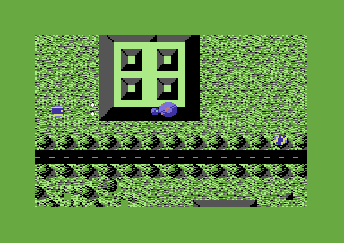 Ollo II: The Final Conflict (Commodore 64) screenshot: Fired a missile at the enemy ship