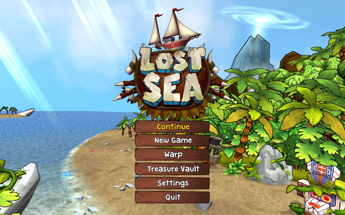 Lost Sea (Windows) screenshot: Main menu