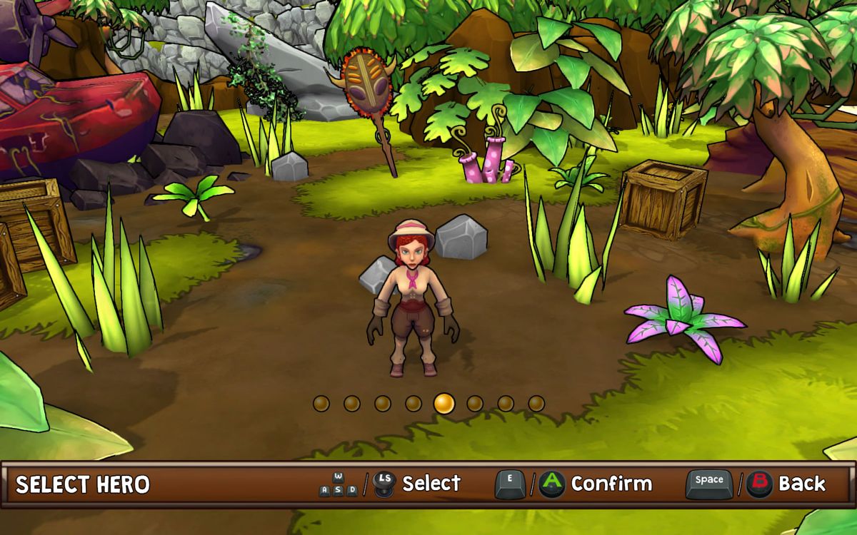 Lost Sea (Windows) screenshot: Choose a hero.