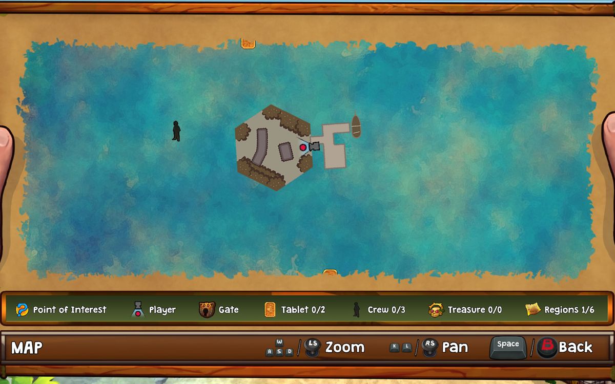 Lost Sea (Windows) screenshot: The in-game map
