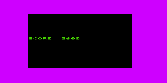 Jupiter Defender (VIC-20) screenshot: Game Over