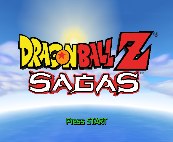Dragon Ball Z: Sagas (GameCube) screenshot: Title screen.