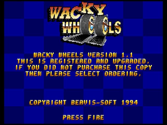Wacky Wheels (Macintosh) screenshot: Copyright screen (GOG version)