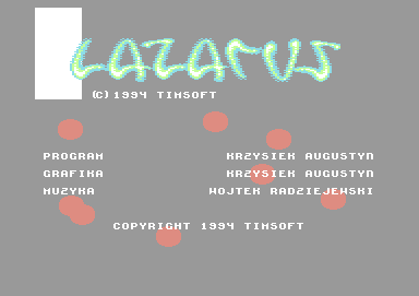 Lazarus (Commodore 64) screenshot: Title screen