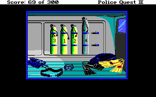 Police Quest 2: The Vengeance (DOS) screenshot: Scuba gear