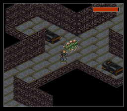 Shadowrun (SNES) screenshot: Hungry ghouls are chasing Jake
