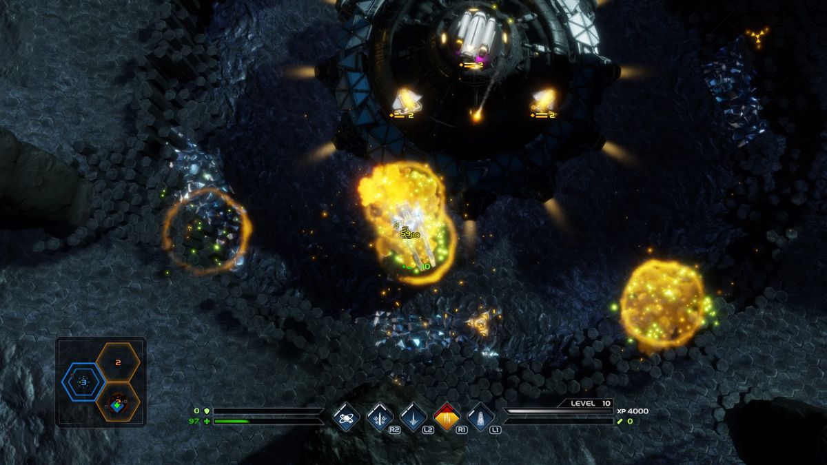 Dead Star (PlayStation 4) screenshot: Enemies destroyed