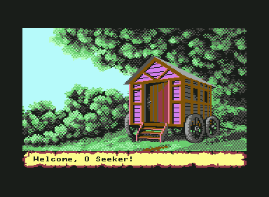 Ultima VI: The False Prophet (Commodore 64) screenshot: The character creation start screen.