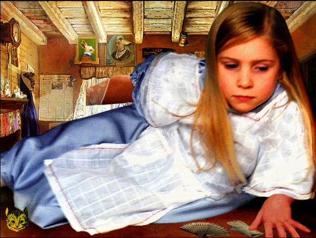 Alice's Adventures in Wonderland (Windows) screenshot: "Mary Ann, Mary Ann, fetch me my gloves..."