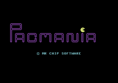 Pacmania (Commodore 64) screenshot: Title