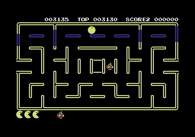 Pacmania (Commodore 64) screenshot: Level complete