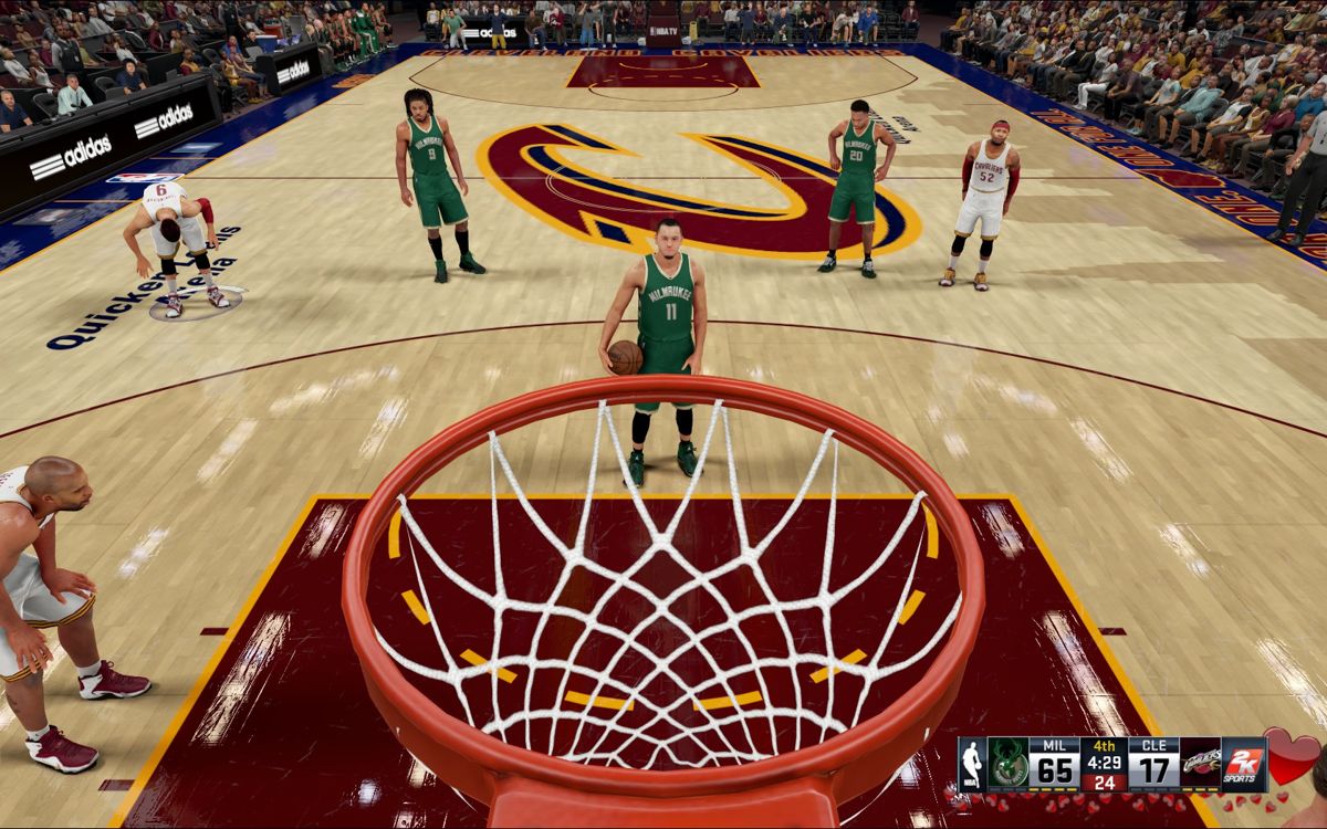 NBA 2K16 (Windows) screenshot: Penalty