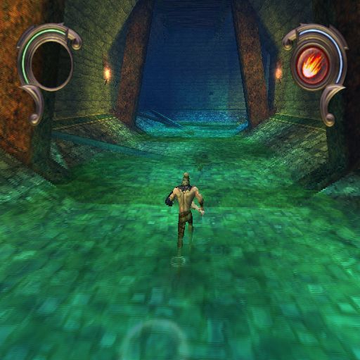 Warriors of Might and Magic (PlayStation 2) screenshot: Exploring corridors
