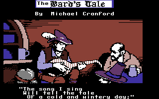 Tales of the Unknown: Volume I - The Bard's Tale (Commodore 64) screenshot: Title screen