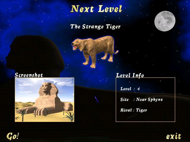 Egyptian Challenge (Windows) screenshot: Tiger