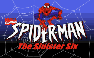 Marvel Comics Spider-Man: The Sinister Six (DOS) screenshot: Title screen