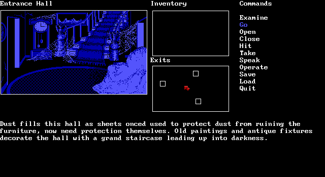 Last Half of Darkness (DOS) screenshot: Hall