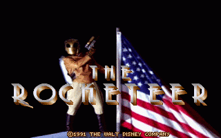The Rocketeer (DOS) screenshot: Title Screen
