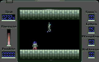 Sony Game (DOS) screenshot: Jumping over a monster