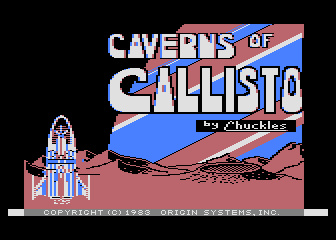 Caverns of Callisto (Atari 8-bit) screenshot: Then your rocket lands