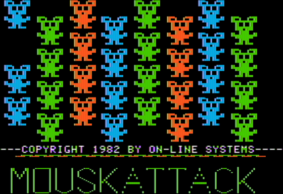 Mouskattack (Apple II) screenshot: Introduction