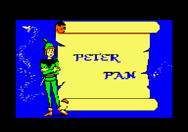 Peter Pan (Amstrad CPC) screenshot: Title screen