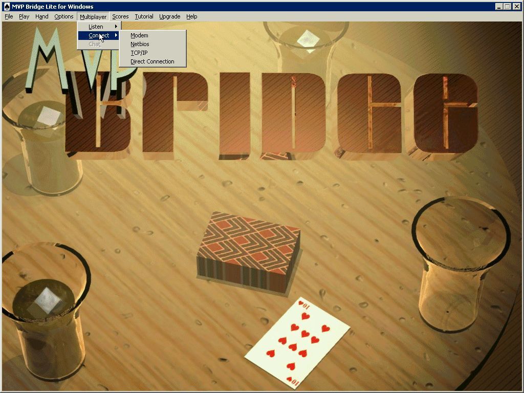 MVP Bridge Lite (Windows) screenshot: The game supports network gameplay