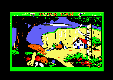 Peter Pan (Amstrad CPC) screenshot: That's not them, it's a bear.