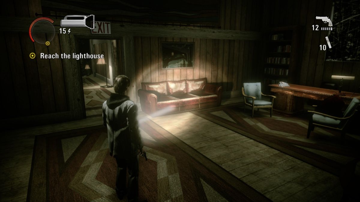 Alan Wake: The Writer (Xbox One) screenshot: Hartmann's office