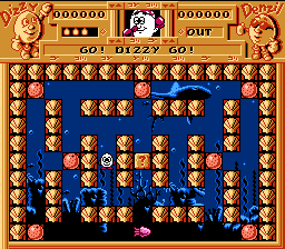 Quattro Arcade (NES) screenshot: Working through a maze.