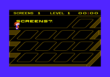 Patience Polly (Commodore 64) screenshot: The starting screen