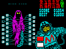 Type-Rope (ZX Spectrum) screenshot: Looks like this one has been chained as well...