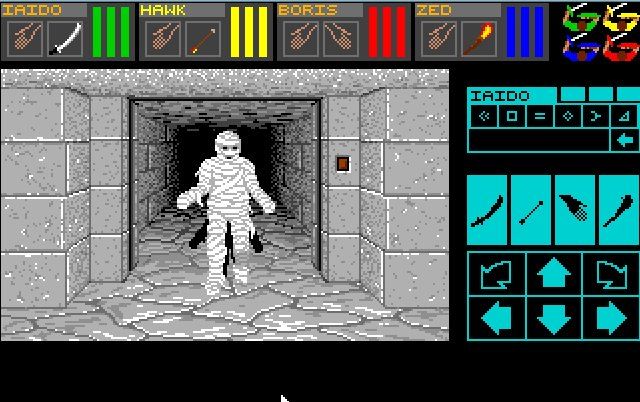 Dungeon Master (DOS) screenshot: Mummy Attacks