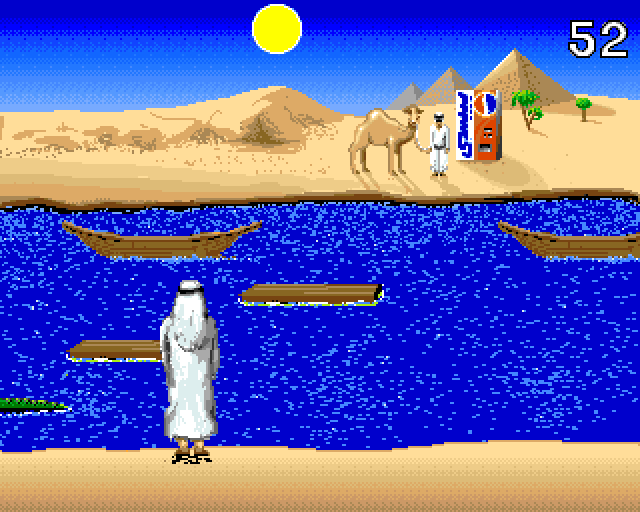 Pepsi: All Over the World (Amiga) screenshot: Egypt game