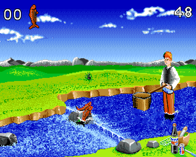 Pepsi: All Over the World (Amiga) screenshot: Ireland game
