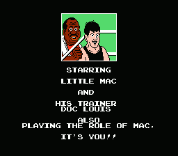 Mike Tyson's Punch-Out!! (NES) screenshot: The Cast