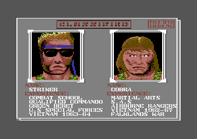 Purple Heart (Commodore 64) screenshot: Our heroes